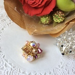 swarovski～桜ブローチ