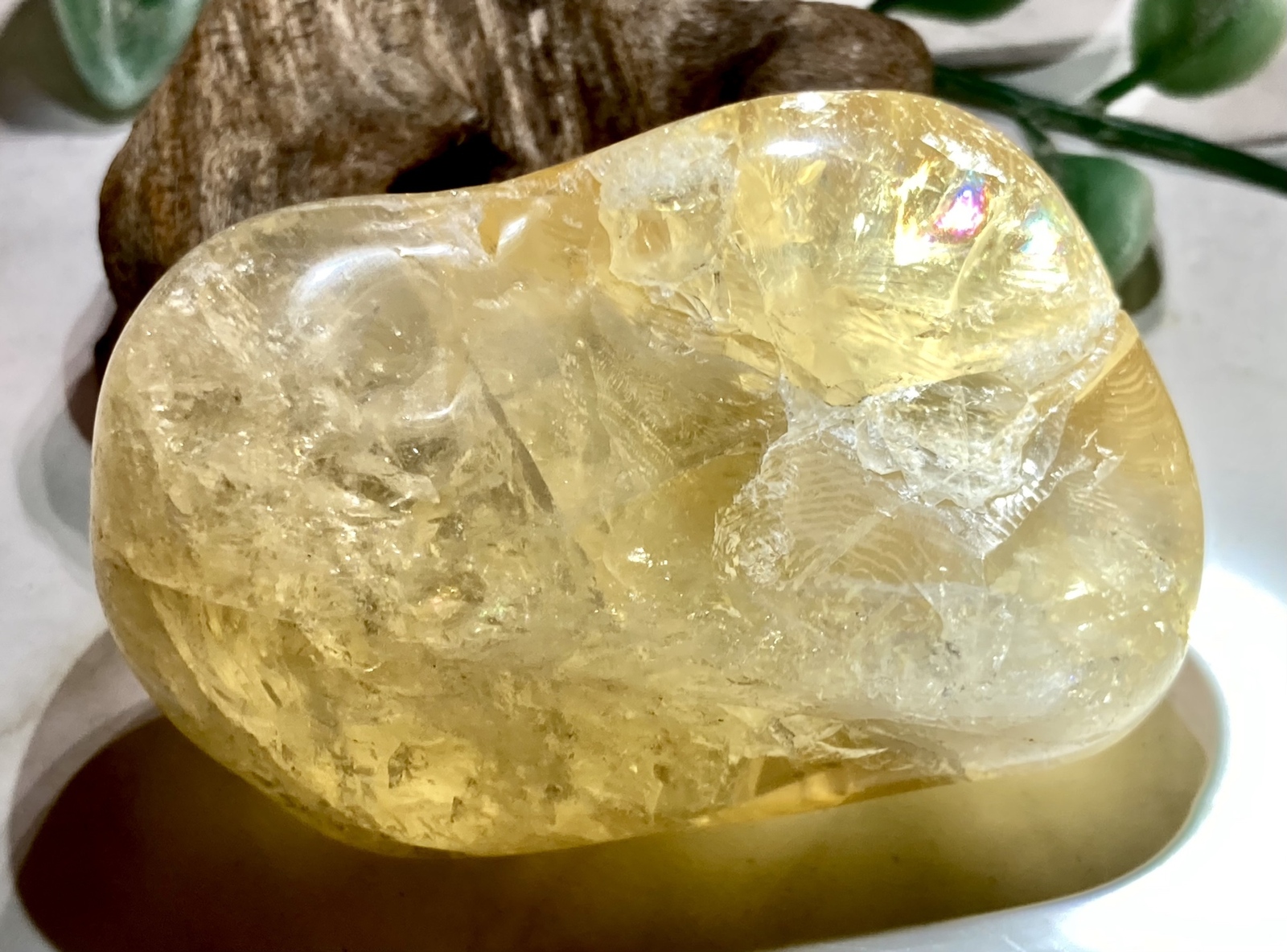 特大✨万華鏡【恋愛・ビジネス運】シトリンクォーツタンブル原石