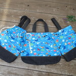 yuki… 様オーダー品　*レッスンバッグとシューズ入れと体操着入れ*　海の魚3点セット