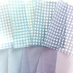 デザインペーパー 8枚入 ＊Gingham plaid -blue＊ [P036]