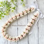 ガーデニア レイ　カラーno.⑨オフホワイト ハワイアンリボンレイ 