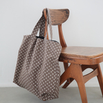 Hand block print kinchaku bag / ame