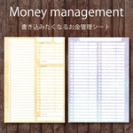 お金管理シート（家計簿が苦手な方に）