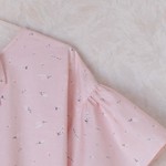 花柄バックリボンブラウス✴︎ベビーピンク