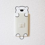 しろくま ゆるゆるきょとんステッカー