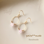 14kgf☆アメジスト×ゴールド**ピアス
