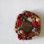 Czech Beads Reunion  4   ビーズ刺繍ブローチ