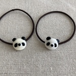 e様オーダー　パンダちゃん髪ゴム🐼