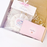 【新年価格】再販♡[全4色] 両面マタニティマーク/マタニティロゼット 妊娠初期 マタニティマーク hikoロゼット hikoシフォンロゼット きなり ピンク ブルー グレー