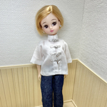 リカちゃん　中華風ブラウス
