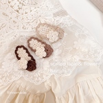 【scallop lace ＆ flower hairpin】スカラップレース レース編みピン かぎ針 編みくるみピン レースピン 