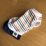 [オーダー可]さわやかなボーダーとデニムスカートのワンピース
