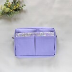 マルチポーチ・小さめバッグインバッグ　リバティBetsy ﾊﾟｰﾌﾟﾙ