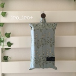 (北欧調)花柄　スモークブルー　ティッシュボックスカバー