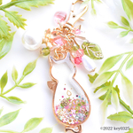 降り積もるシリーズ　春待ち桜にゃんこチャーム