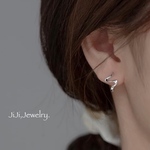 ꫛꫀꪝ  ニュアンス フープ ピアス シルバー カラー　silver925