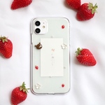 new！2022spring♡いちごくまちゃんiPhoneケース♡iPhoneケース韓国　機種相談ok!