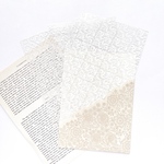レース風 シール 6枚set 《beige》[S141]