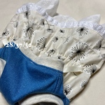 完成品犬服M☆ホワイトフローラルブロッサム