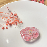桜満開の帯留
