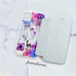 シルバー手帳型押し花スマホケース、紫陽花、鹿、全機種対応、iPhone15、iPhone15Pro、iPhone15plus、iPhone14、iPhone14Pro、iPhone13、iPhone8