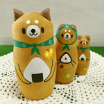 「Ａ様ご予約品」再販おにぎりLOVE＊柴犬マトリョーシカ＊春が来たよ♪