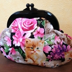 MADAME CHIGNON　がま口ポーチ　kitten　00871