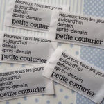 petite couturierタグ（白×黒）10枚セット 
