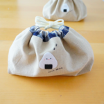 おむすびちゃんお弁当袋　ネイビーブルー　入園グッズ
