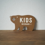 🔸傷有特価🔸 【茶くま】KIDS ON BOARD マグネットステッカー
