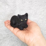 ミニミニ黒猫～香箱座り～②【羊毛フェルト】