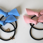 春の新色【suede ribbon】ヘアゴムA mini・spring