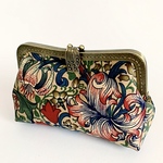 ウィリアムモリス　がま口クラッチバッグ　ゴールデンリリー