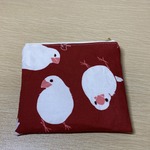 ビッグ　白文鳥ちゃん　ミニポーチ