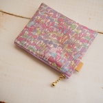 ★★One side all skeleton mini pouch　LIBERTY 　ジェニーズリボンズ　19L　11×8.5cm