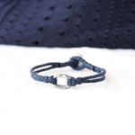 【od様専用】Pewter Ring Bracelet（Dark Navy）
