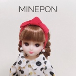 リカちゃん☆リボンターバン×ピアス（レッド）