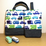 車のレッスンバッグと上履き入れのセット🚙送料込み