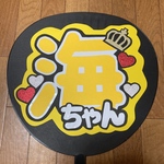 【海ちゃん】 うちわ文字