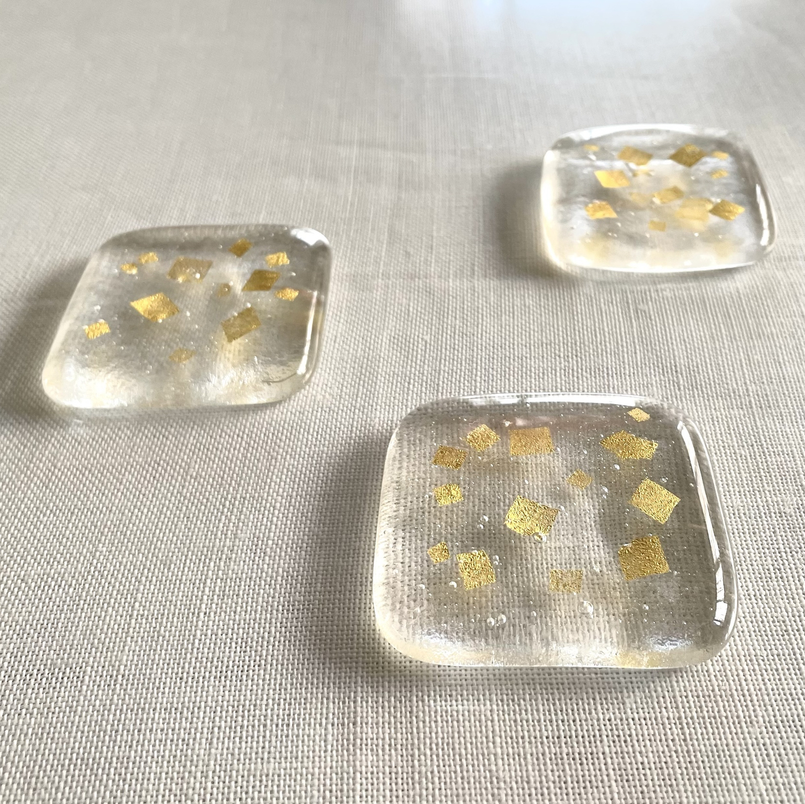 受注制作》ベネチアンガラス金箔が煌めくカトラリーレスト（箸