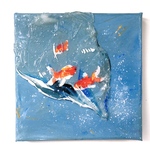 アクリル画『金魚』