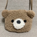 k様オーダー　ふわふわブラウンくまちゃんミニショルダーバッグ🧸