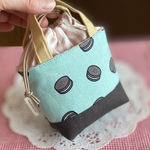 ＊飴ちゃんミニトート＊ホワイトデーのお返し　プレゼントに　おやつ袋　オレオクッキー