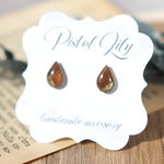 No.43195 ゴールド シンプル 樹脂ピアス made by PISTOL LILY