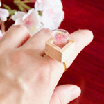 密を避けて静かに乾杯できるリング（花見酒）