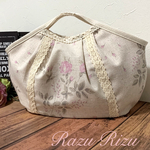 ランチバッグ　淡く咲き誇る薔薇