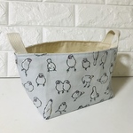 再販☆息災文鳥 布バスケット