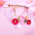 和紙ピアス「牡丹」