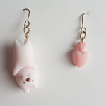 ぶらさがりうさぎのピアス♥