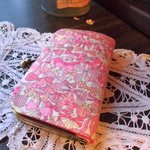 がま口　コインケース付きキーケース　リバティ　ジェニーズリボンズ